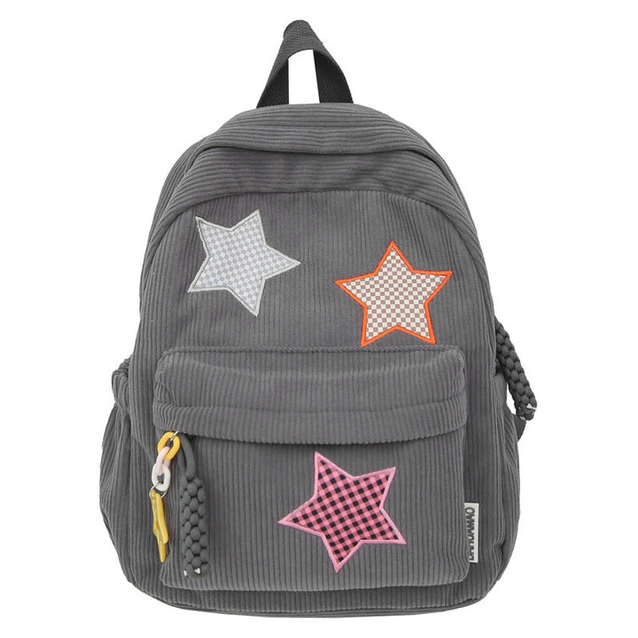 Casual Star-Embellished School Backpack Kalsten