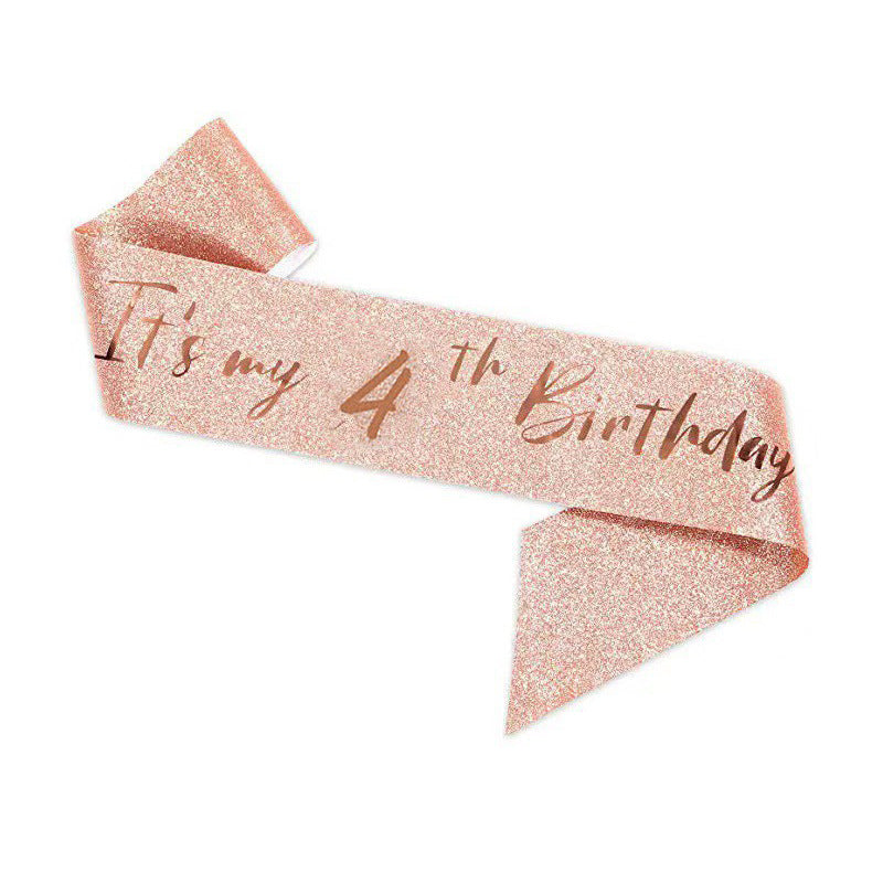 Ladies Festive 10th Birthday Decoration Ribbon Kalsten
