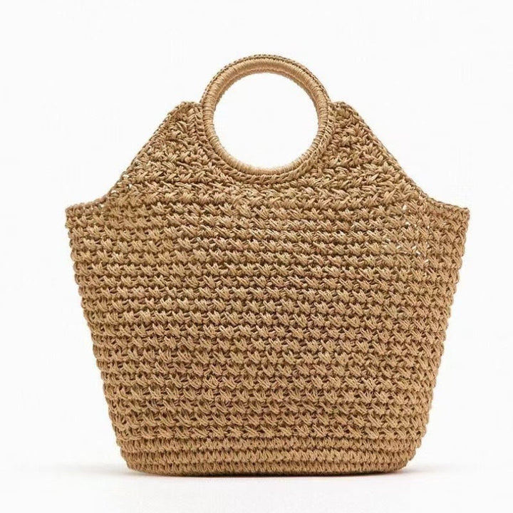 Handmade basket bag with innovative round design Kalsten