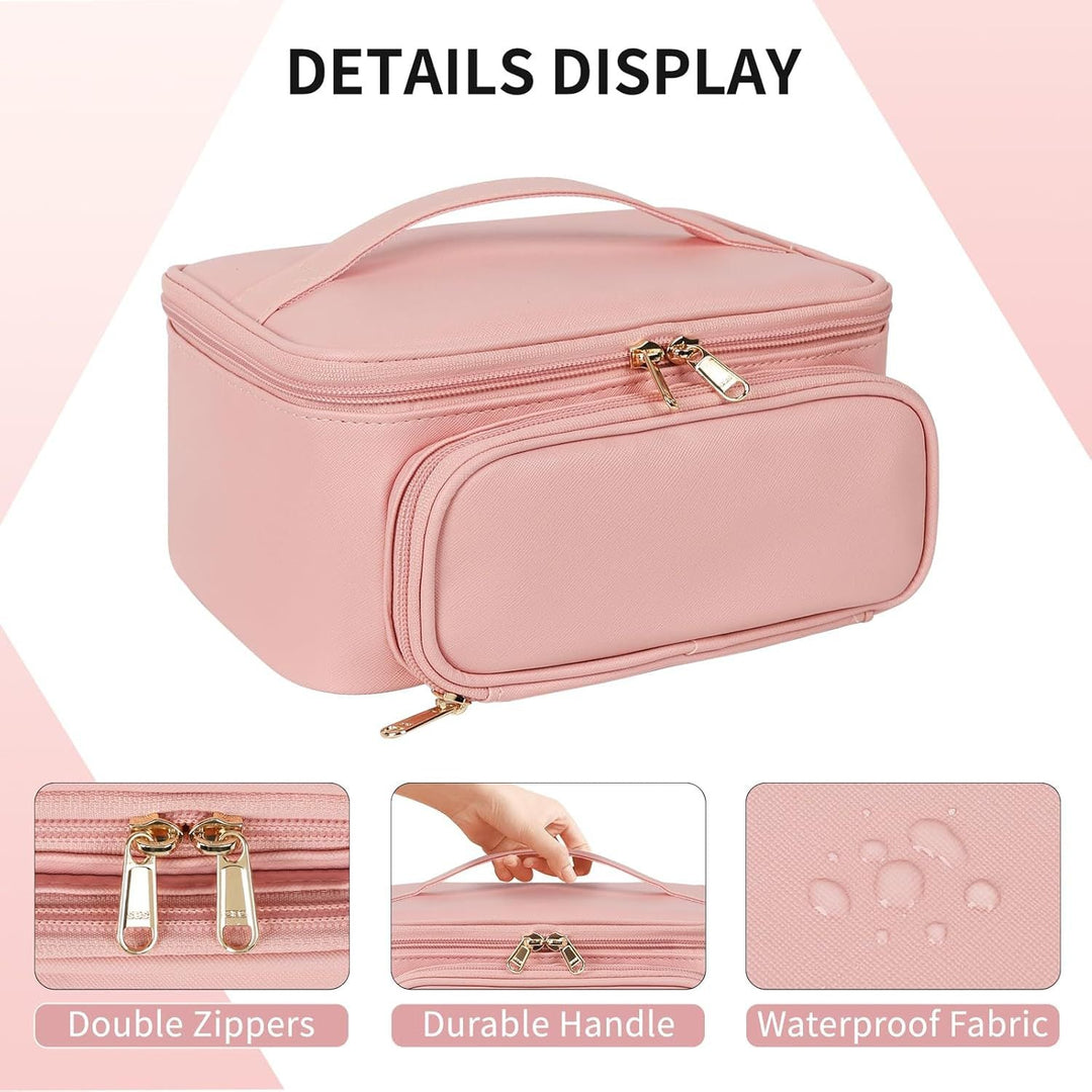 Cosmetic Organizer with Compartments and Mirror Kalsten