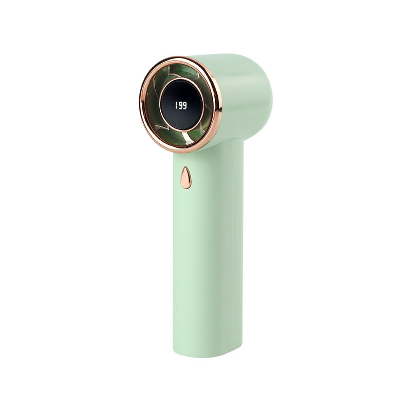 Women's Portable High-Performance Handheld Fan with Digital Speed Display Kalsten