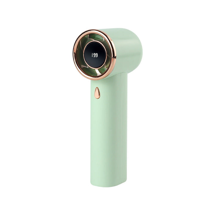 Women's Portable High-Performance Handheld Fan with Digital Speed Display Kalsten