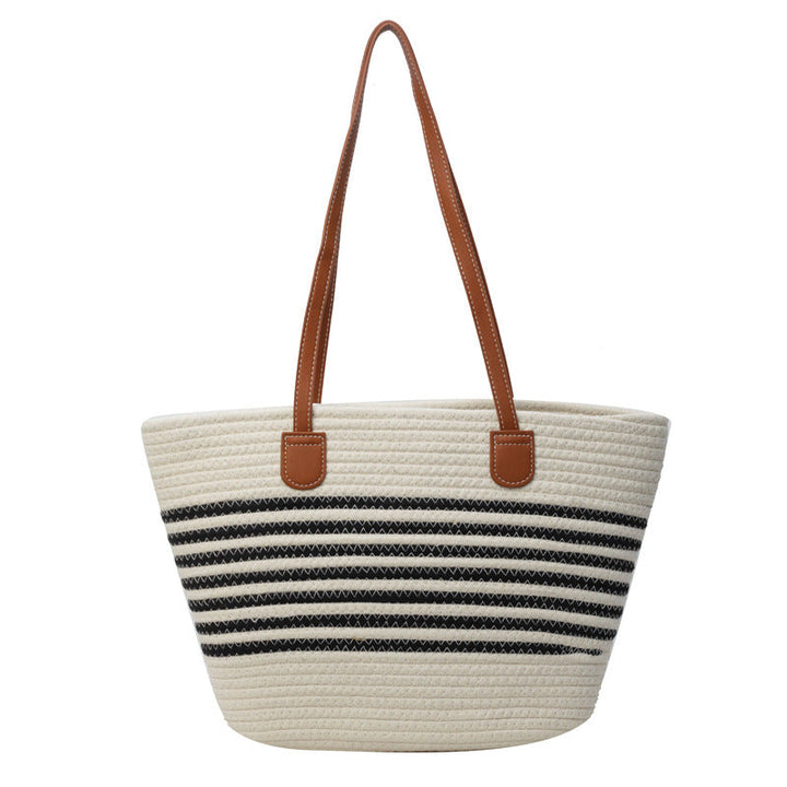 Stylish Striped Beach Tote Kalsten