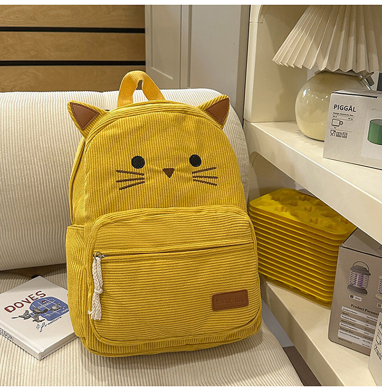 Cute Cat-Ear Mini School Backpack