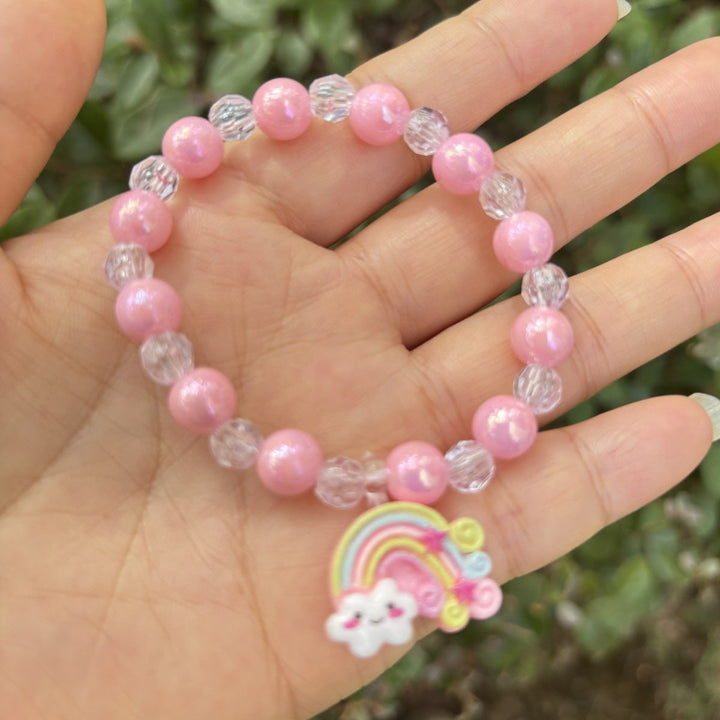 Cute bracelet with elephant charm Made of glass Kalsten