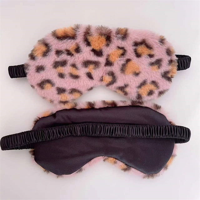 Women's soft plush sleep mask with ergonomic padding and elastic comfort band Kalsten