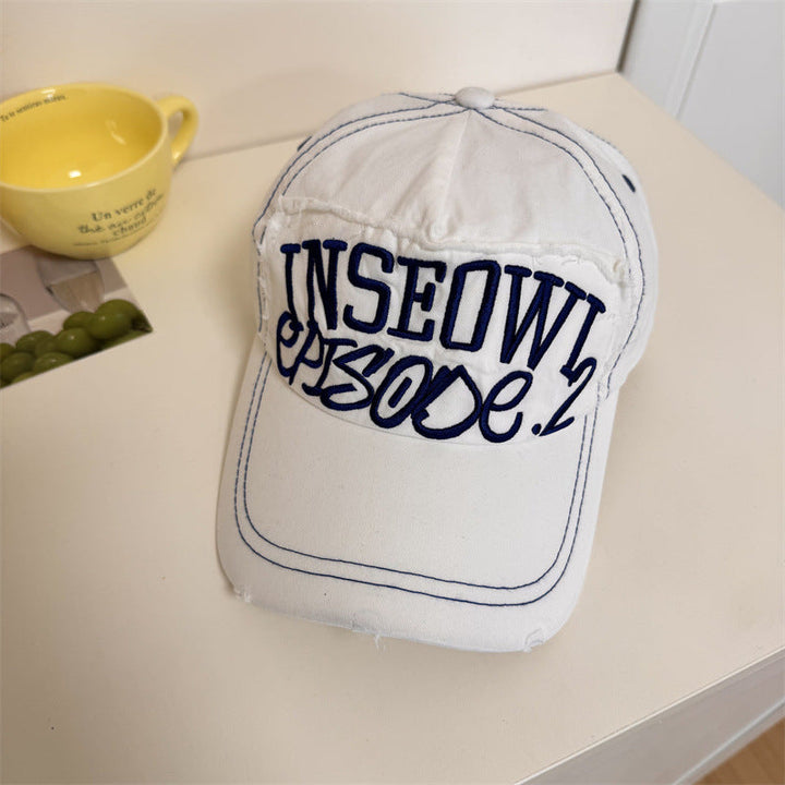 Men's Distressed Casual Graphic Baseball Cap Kalsten