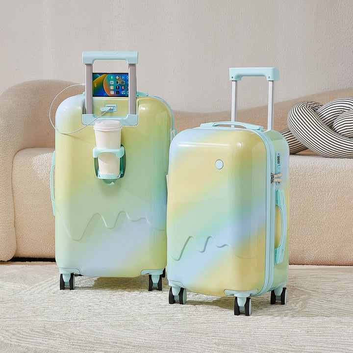 Unisex Compact Smart Hardshell Travel Suitcase Kalsten