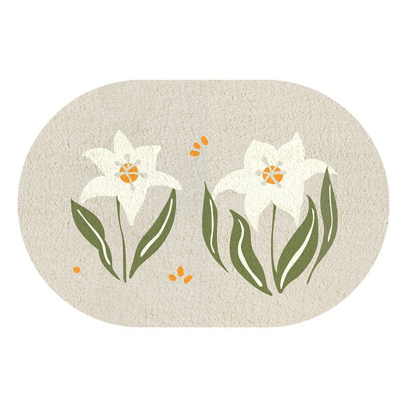 Floral Decorative Area Mat