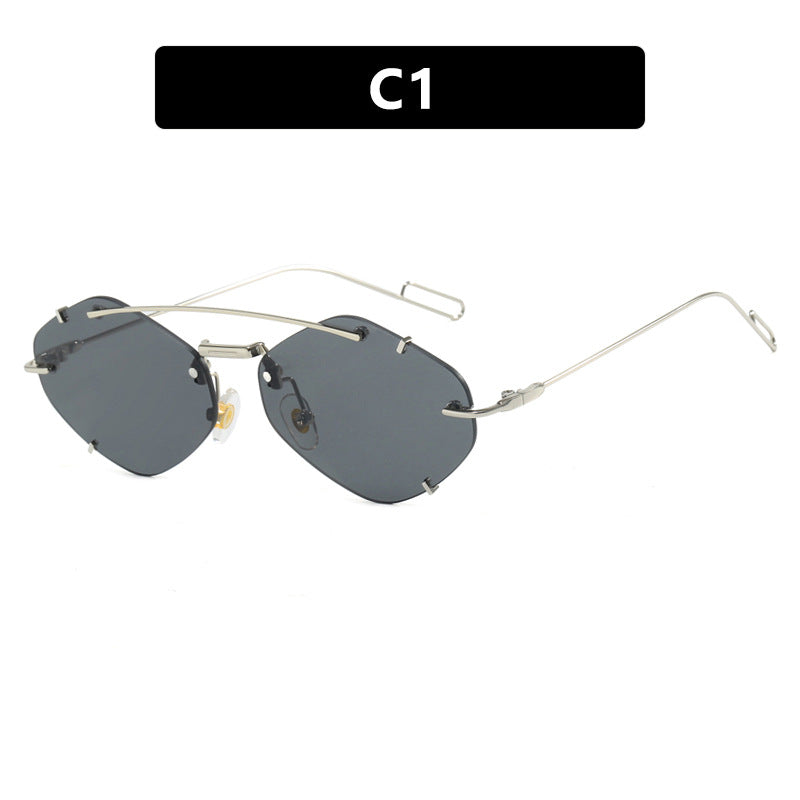 Women geometric sunglasses with ultra-light metal frame Kalsten