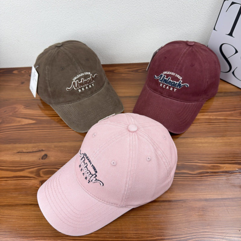Women's Embroidered Heart Graphic Baseball Cap Kalsten