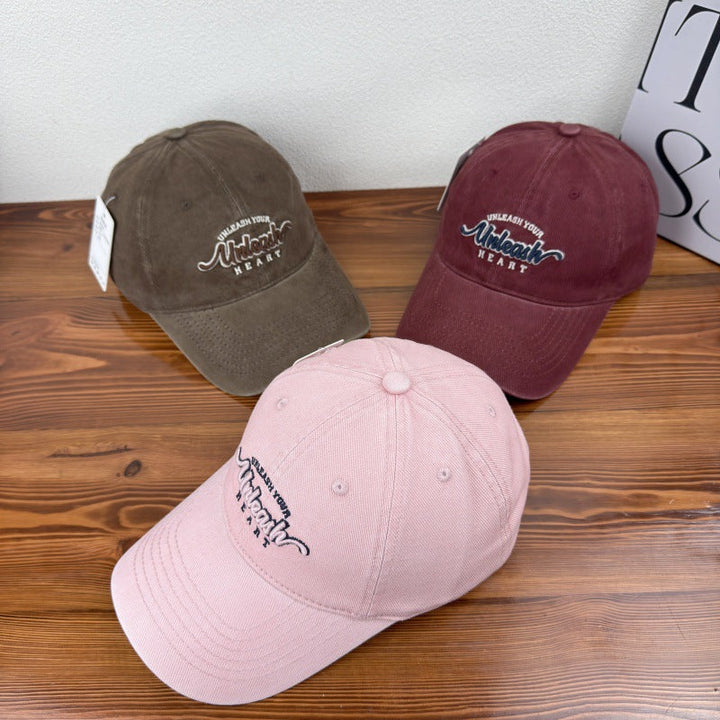 Women's Embroidered Heart Graphic Baseball Cap Kalsten