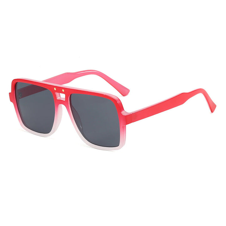 Women's square oversized sunglasses with trendy transparent frame Kalsten