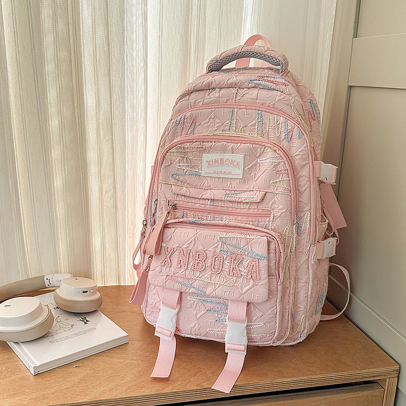 Multi-Functional Patterned School Backpack Kalsten