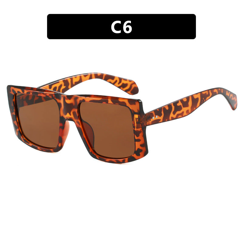 Women's square sunglasses with robust plastic frame and protective UV filter Kalsten