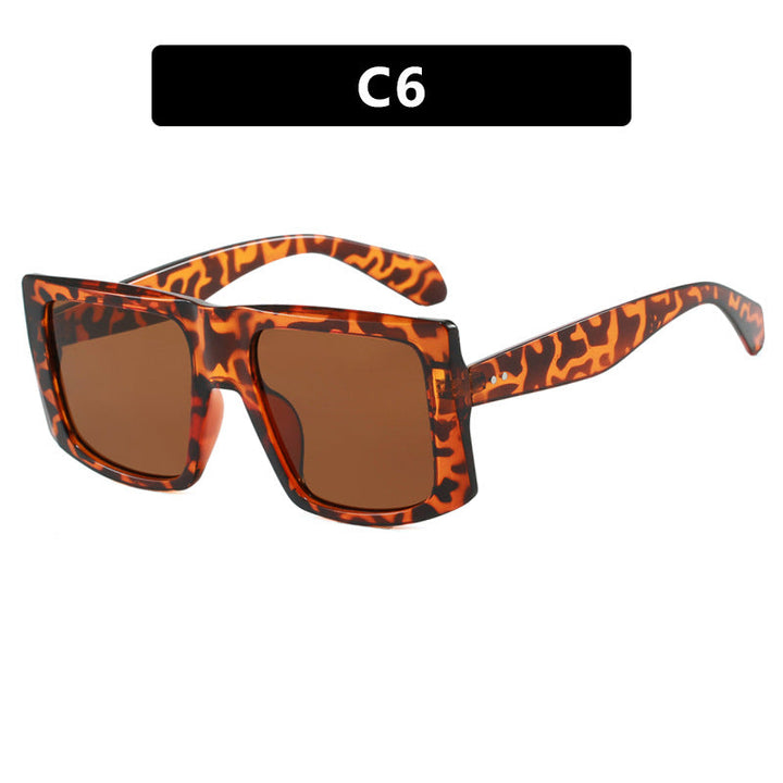 Women's square sunglasses with robust plastic frame and protective UV filter Kalsten