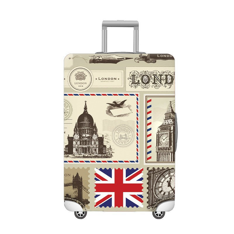 Unisex hard shell trolley with eye-catching marble print, telescopic handle and impact-resistant construction Kalsten