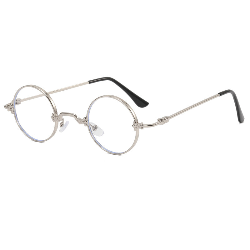 Ladies fashionable round glasses with high-quality metal frame and flexible temples Kalsten