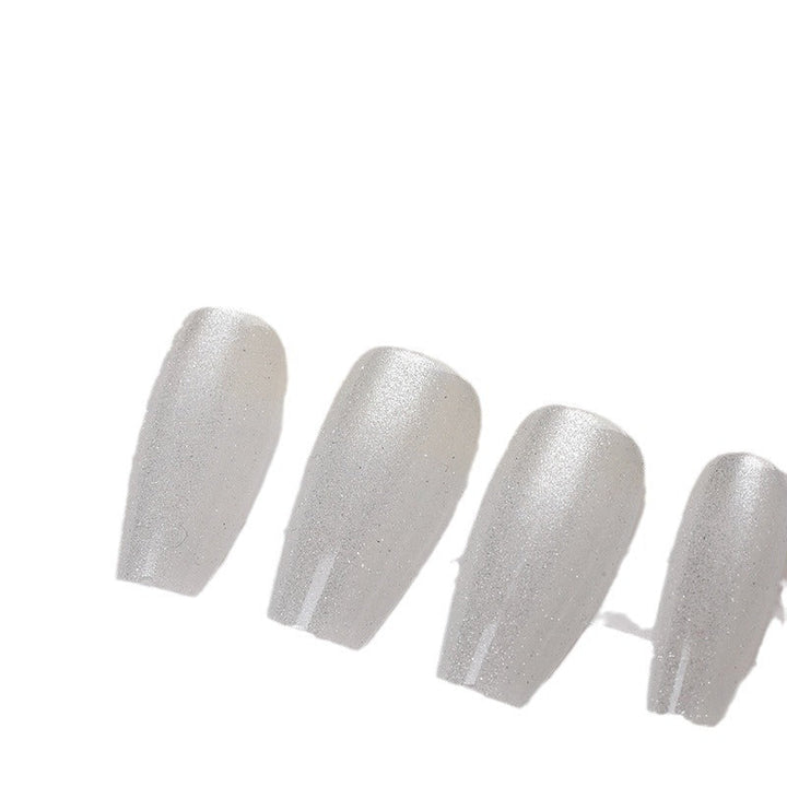 Iridescent Press-On Nail Set with Glitter Finish Kalsten