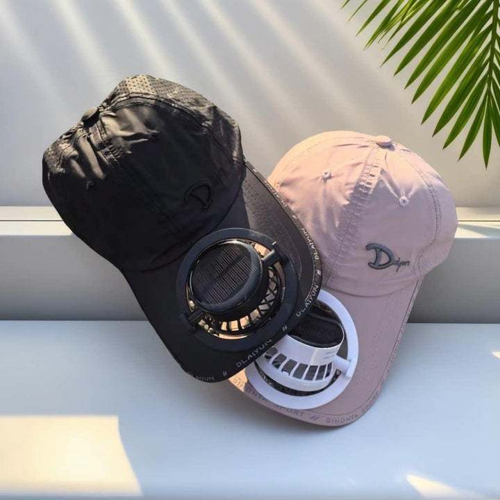 Sporty baseball cap with detachable solar fan Kalsten