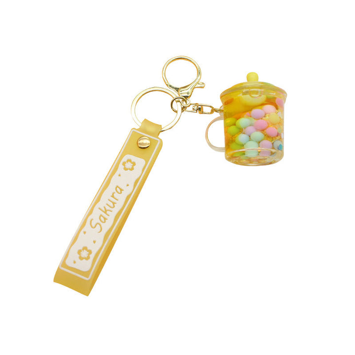 Unisex keychain with cute drinking vessel design Kalsten