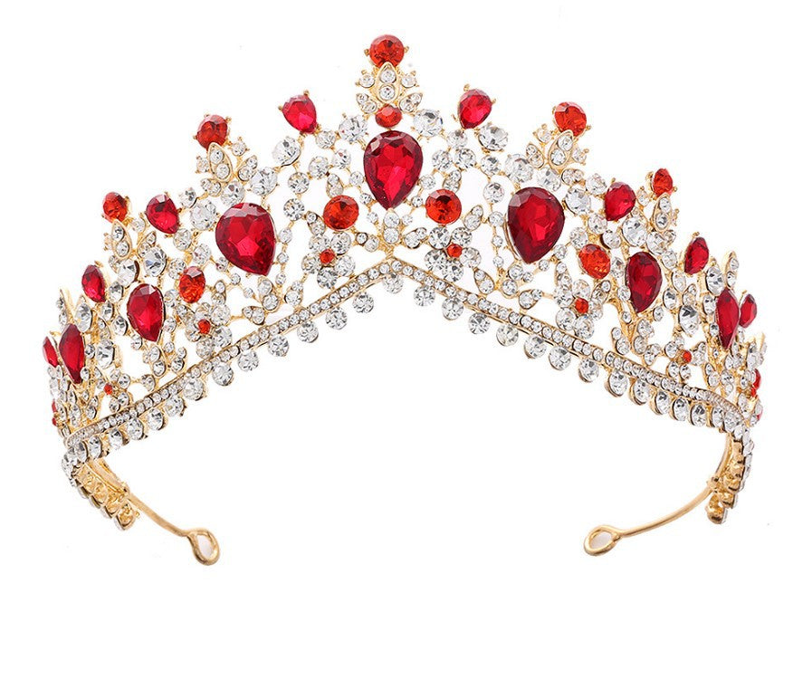 Women's Glamorous Tiara with Rhinestone and Crystal Embellishments Kalsten