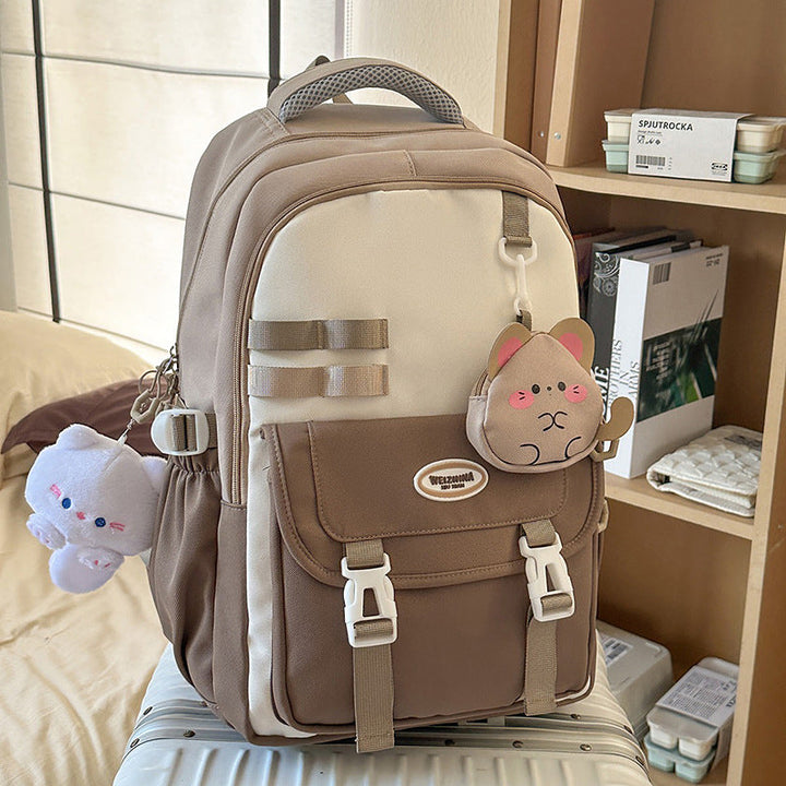 Multi-Compartment Casual School Backpack