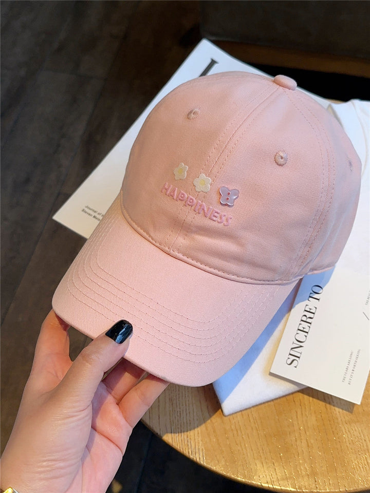 Women's Embroidered Happiness Baseball Cap Kalsten