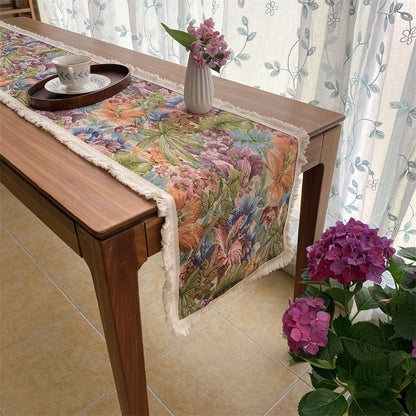 Decorative Floral Pattern Table Runner
