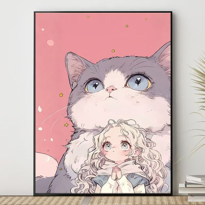 Cute Character Illustration Canvas Art Kalsten