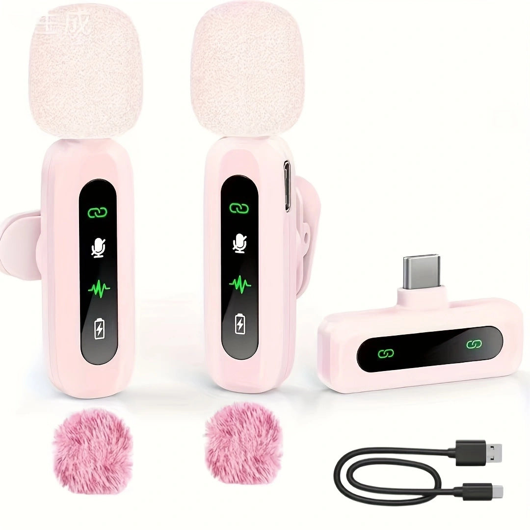 Wireless Lavalier Microphone with High-Sensitivity Audio Recording Kalsten