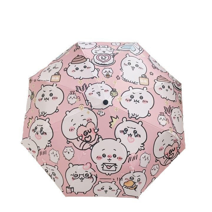 Women's Foldable Umbrella with Humorous Animal Design Kalsten