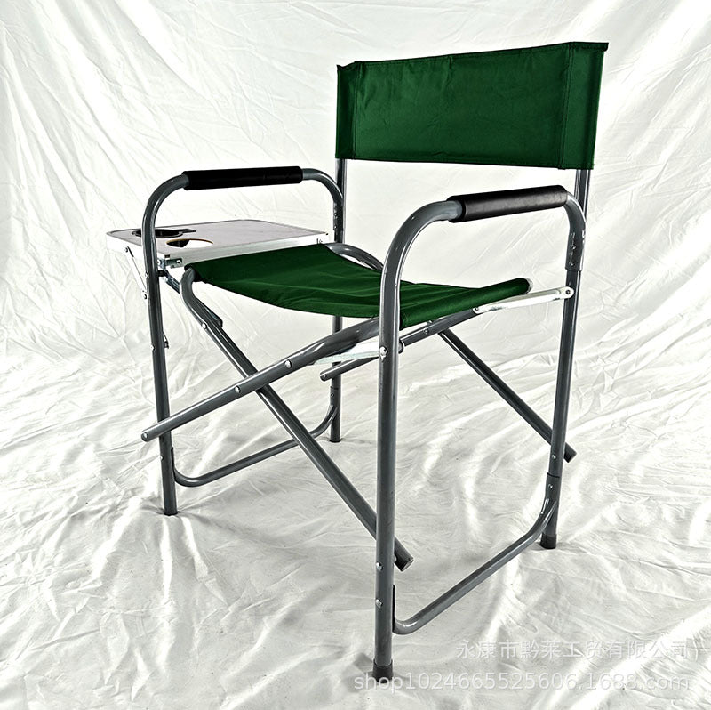 Comfortable Folding Chair With Side Shelf Kalsten