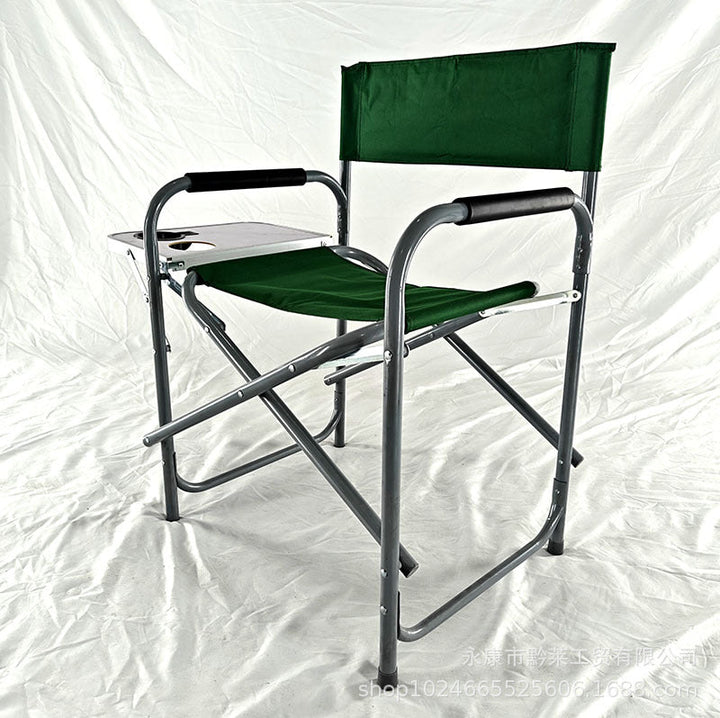 Comfortable Folding Chair With Side Shelf Kalsten