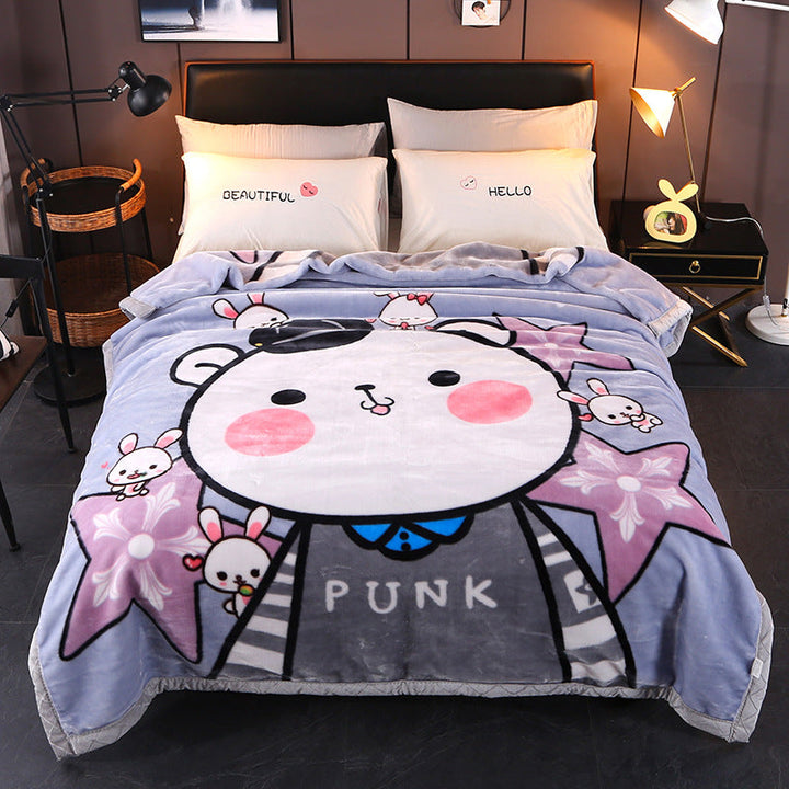 Cozy Cartoon Themed Blanket Kalsten