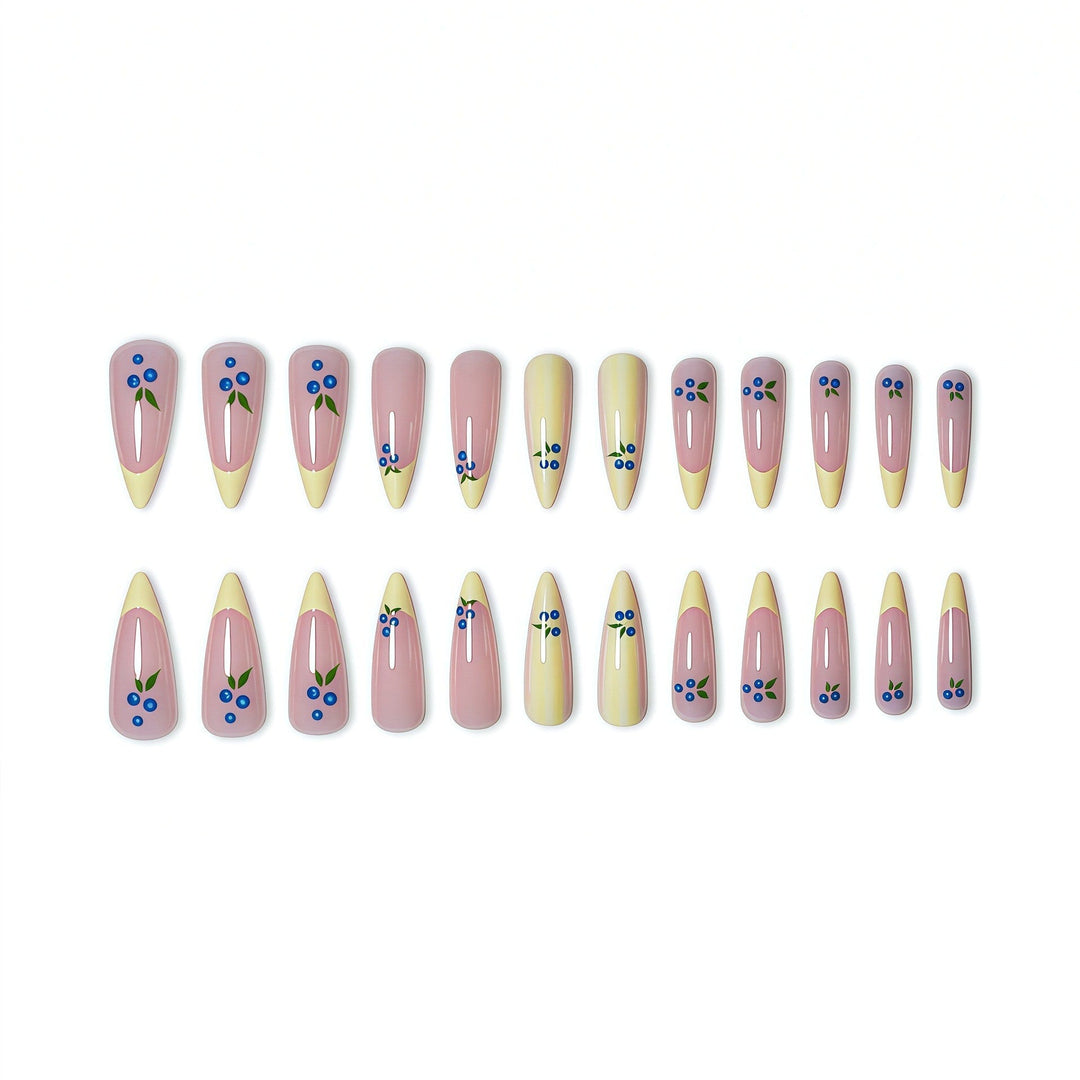 Artistic Floral Design Press-On Nails Kalsten