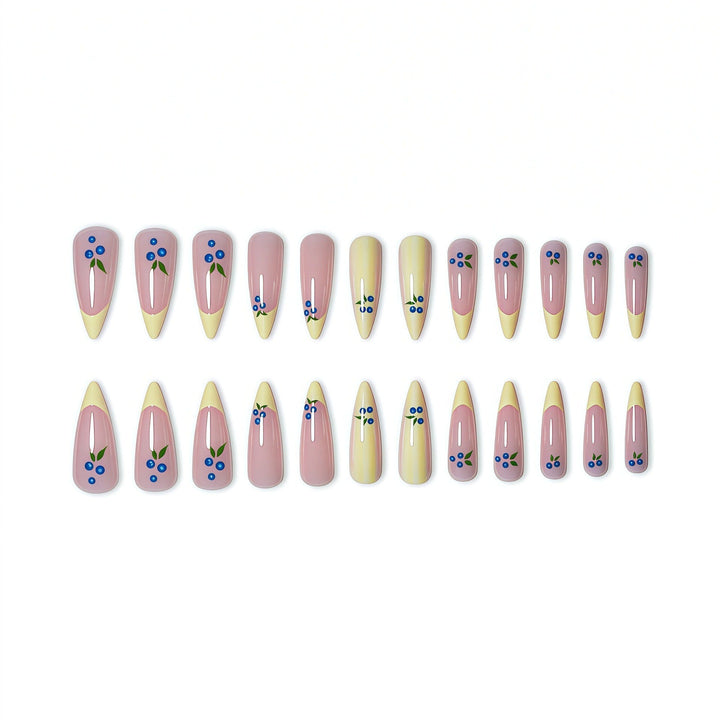 Artistic Floral Design Press-On Nails Kalsten