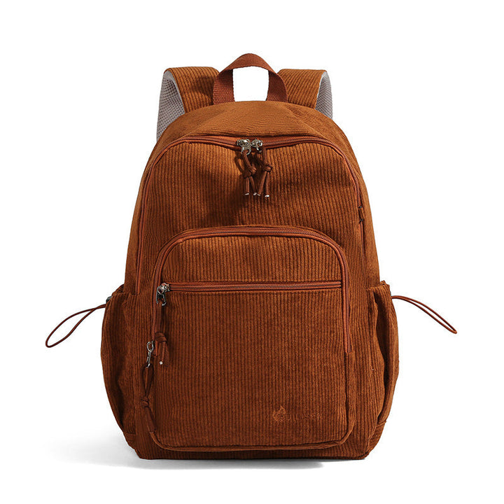 Textured Corduroy Travel Backpack Kalsten