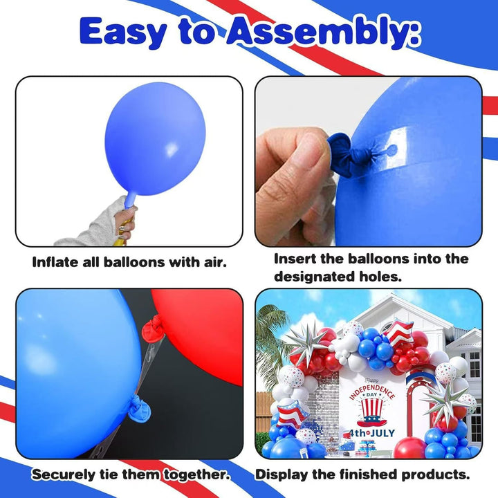 Unisex nan extra large balloon garland and column decor for outdoor parties with star foil accents Kalsten