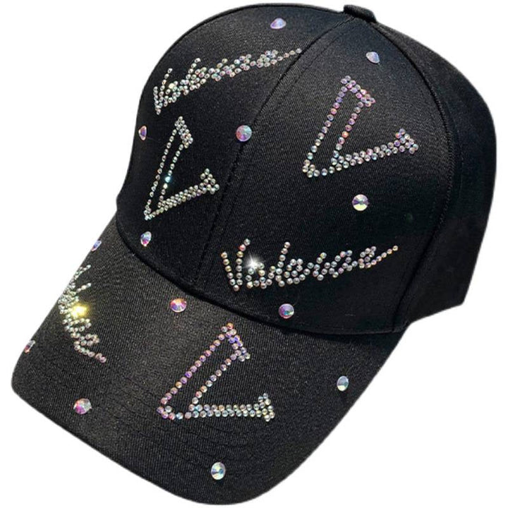 Women's Rhinestone Accented Adjustable Baseball Cap Kalsten