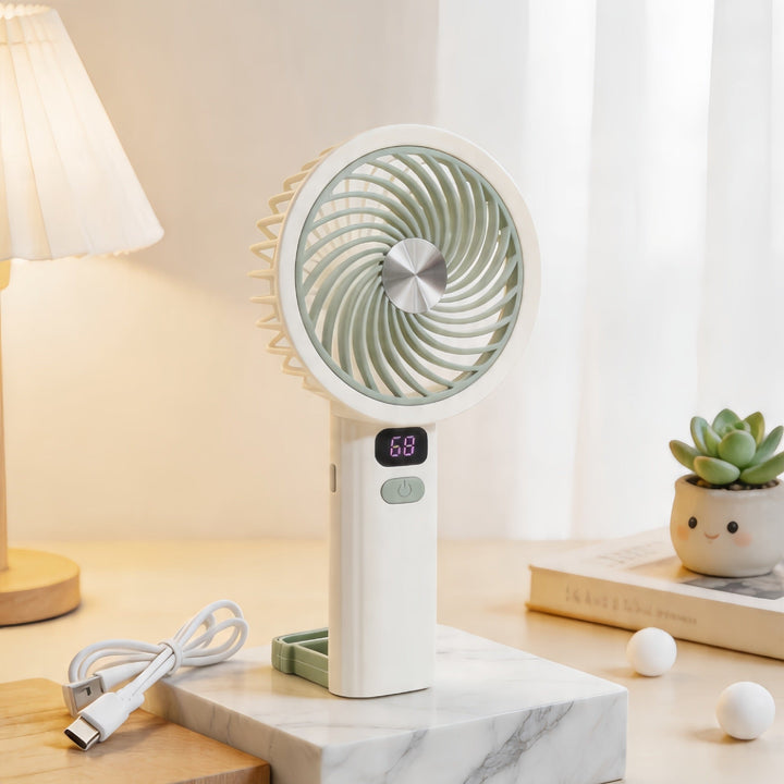 Portable handheld fan with digital speed control Kalsten