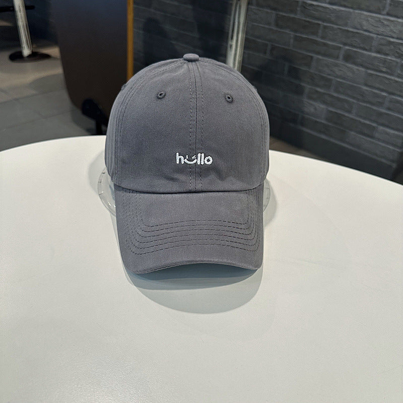 Unisex Casual Cotton Baseball Cap with Embroidered Message Kalsten