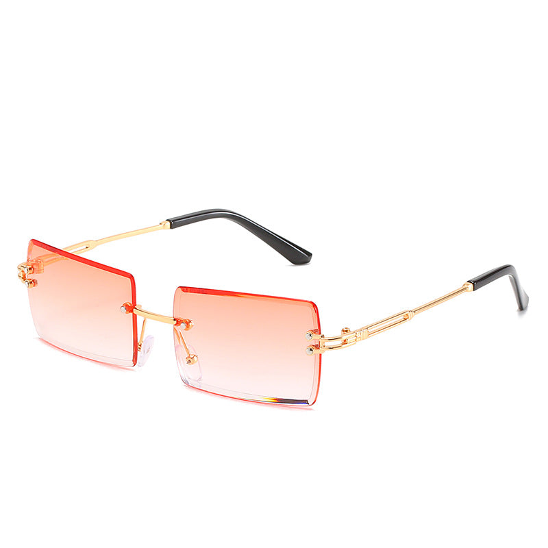 Women's stylish sunglasses with unique rectangular frame and sparkling details Kalsten