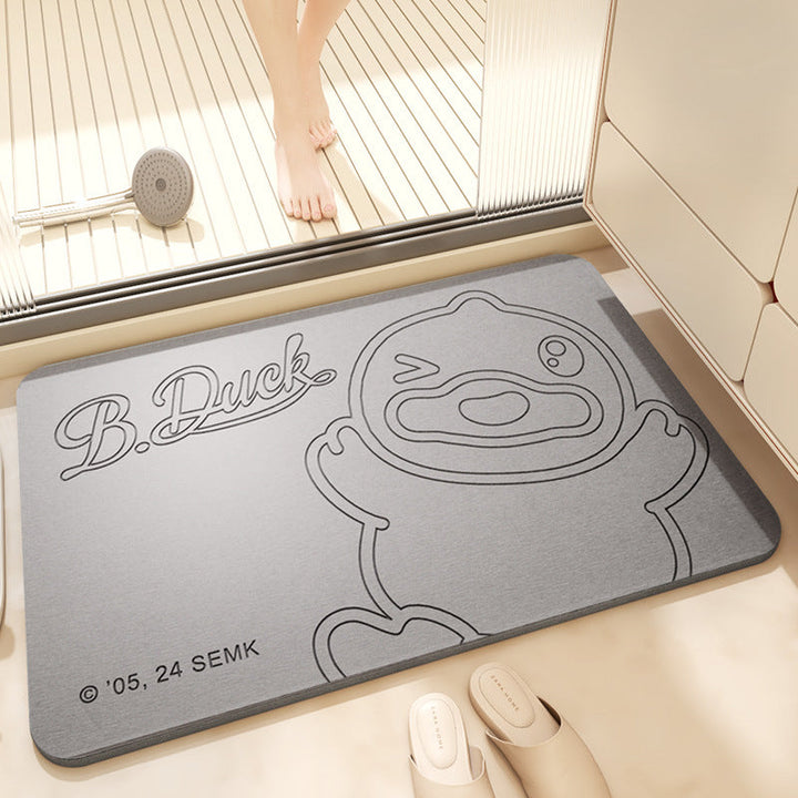 Playful Cartoon Bath Mat Kalsten