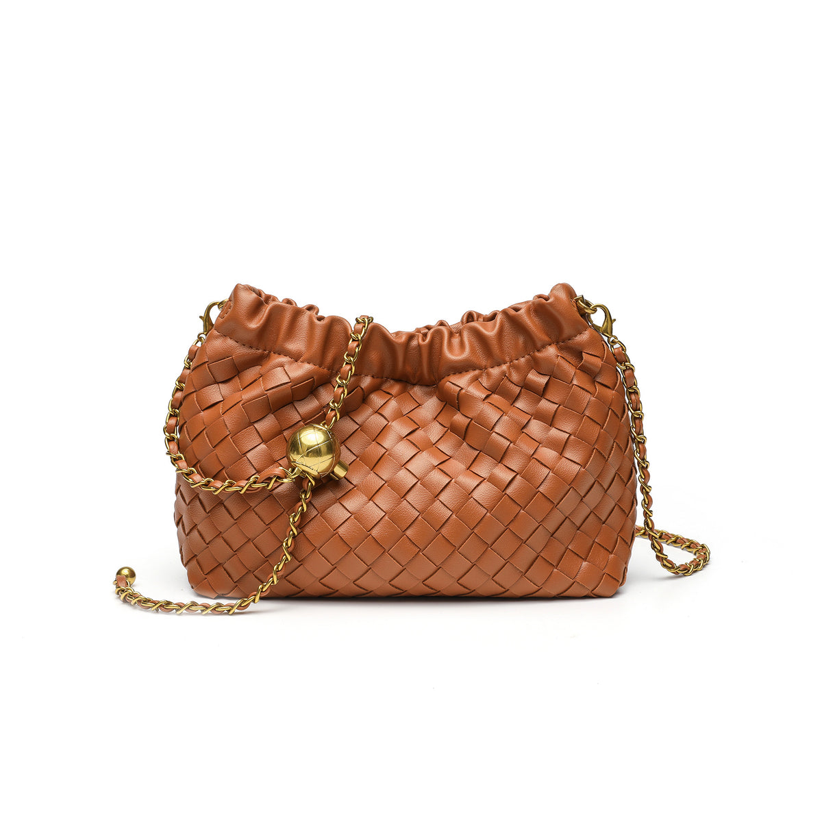 Woven Leather Evening Purse Acalora