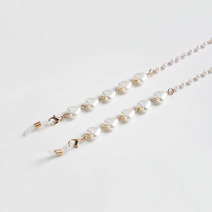 Heart-Shaped Beaded Eyewear Chain kalsten