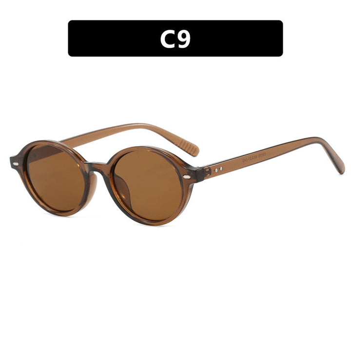 Women's round sunglasses with modern design and polarized lenses Kalsten