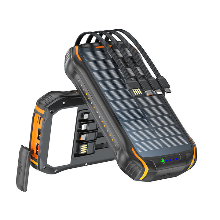 Robust solar power bank with fast charging function and integrated LED lamp Kalsten