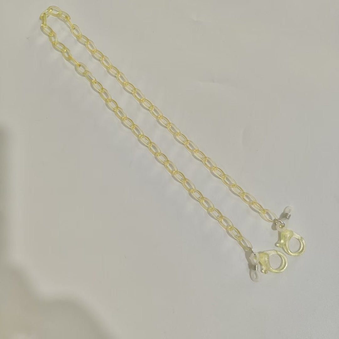 Handmade Glasses Holder Chain Made of Transparent Material Kalsten