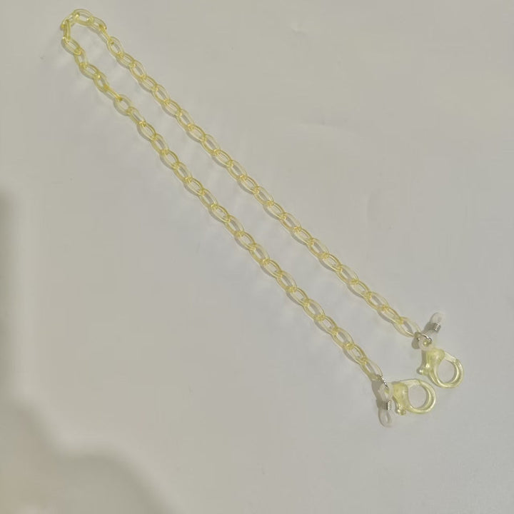 Handmade Glasses Holder Chain Made of Transparent Material Kalsten